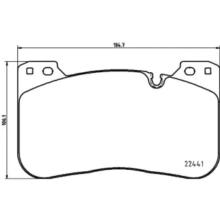 Hella Bremsbel?ge vorne BMW 4er 5er 8er X5 X6 3,0