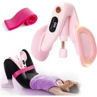 Futicare Beckenbodentrainer & Beintrainer für Damen mit 360°-Drehfunktion–Oberschenkeltrainer mit, LED-Anzeige & verstellbarem Widerstand für Home-Workout,Körperformung