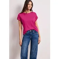 STREET ONE T-Shirt mit Knopf Details