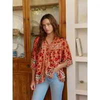 ANNIS Fashion & Accessoires Tunika "ROSALIE BLOOM" v. Jaase (1-tlg) Leichte Tunikabluse, sommerlicher Floraldruck, Viskose