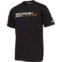Savage Gear T-Shirt Savage Gear Signature Logo T-Shirt Black Ink - Angelshirt