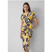 s.Oliver Midikleid Kleid Jersey-Kleid mit Knotendetail