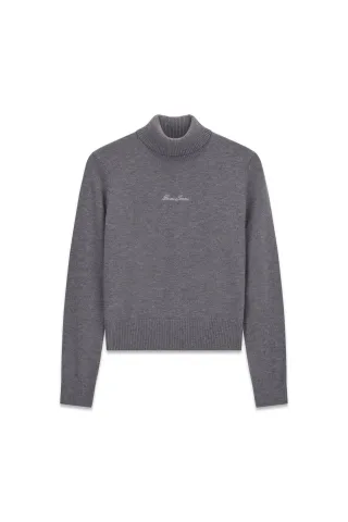 Guess Jeans - GJ LS TN SCRIPT EMB SWTR COBBLESTON HEATHE - Gr. - M