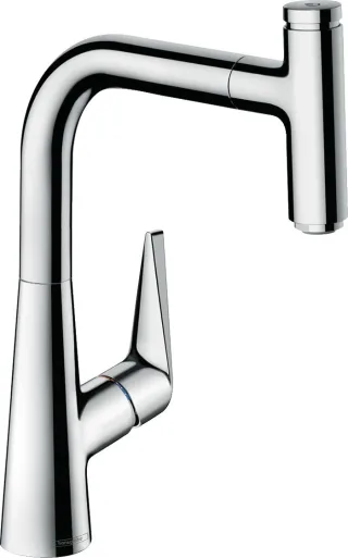 Hansgrohe Spültischmischer Talis Select S 220 chrom mit Ausziehauslauf, 72822000 72822000