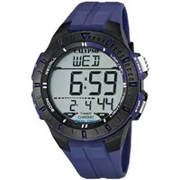 Calypso Quarzuhr Herrenuhr K5607-2 Blau Kunststoffband 48 mm