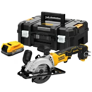 DEWALT 18 VOLT Akku-Handkreissäge mit 1,7 ah POWERSTACK Akku - DCS571E1T-XJ