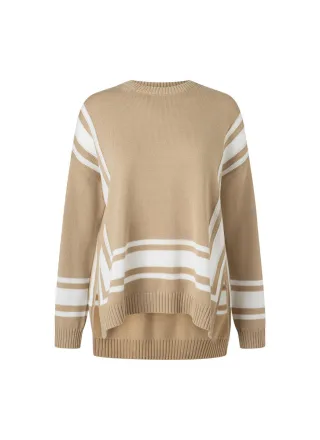 MAERZ Muenchen - Pullover Rundhals 1/1 Arm beach brown