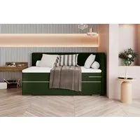 99rooms Boxspringbett Phönix Mini Plus (Schlafzimmerbett, Bett), mit Taschenfederkernmatratze und Topper, in Webstoff MALMO_NEW