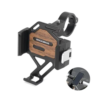 ROCKBROS Quick-release Bicycle Phone Holder Fits 65-95mm Width Mobile Phones Aluminum Alloy Navigation Mounting Bracket