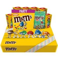 Mars GmbH Süßigkeit M&M'S Movie-Box 800g Peanut Partybag + Minis 135g + 6 Becher