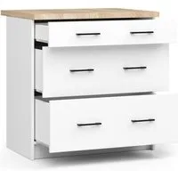 Raumhirsch Furniture Unterschrank Moderner Küchenunterschrank - 3 Schubladen - Küchenmodul (viele Farbvarianten, Maße 60 x 80 x 46 cm) - Hochwertig & stabil
