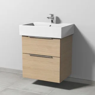 Sanipa 3way Waschtischunterbau zu Duravit Vero Air Waschtisch mit 2 Auszügen, Eiche-Nordic UM43348