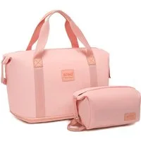 KONO Reisetasche 2-in-1 Set: Erweiterbare Handgepäck-Tasche (36L) + Kosmetiktasche, Praktisches und leichtes Design