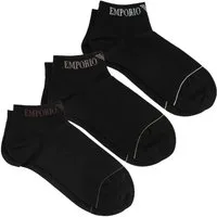 Emporio Armani Sneakersocken 3er Pack Sneakersocken (3-Paar) mit Markenschriftzug