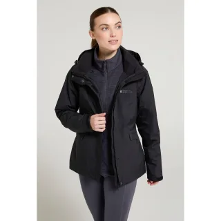 Mountain Warehouse - "Thunderstorm II" Jacke, wasserfest 3 in 1 für Damen (Schwarz)