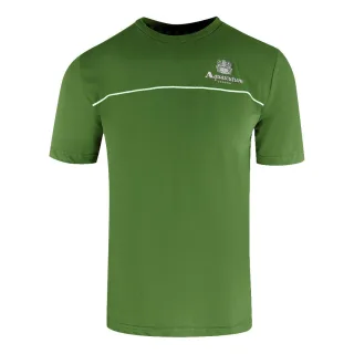 Aquascutum Active Piping Design Armeegrünes T-shirt