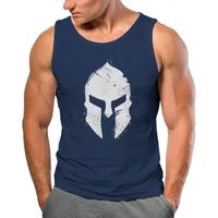 Neverless Tanktop Herren Tank-Top Print Sparta-Helm Aufdruck Gladiator Krieger Warrior mit Print