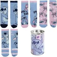 Lilo & Stitch Socken Stitch Mädchen Socken Strümpfe 4 Paar in Spardose