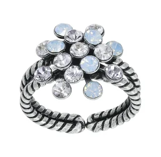 konplott - Ring - Magic Fireball Mini blau/weiß