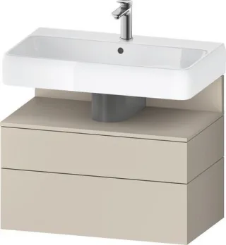 Duravit Qatego Waschtischunterbau wandhängend Taupe Supermatt 790x470x590 mm - QA4394083830000 QA4394083830000