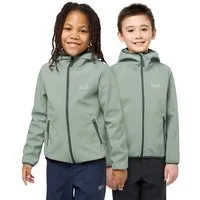 Jack Wolfskin Softshelljacke FOURWINDS JACKET KIDS mit Windschutzblende und Kinnschutz, wasserabweisend, windabweisend