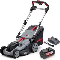 ikra GmbH Akkurasenmäher IB-LM 43, 43 cm Schnittbreite, (Mit Akku & Ladergerät), kompatibel mit BOSCH 36V