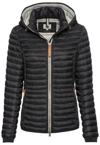 camel active - Winddichte Steppjacke mit 2-Wege Reißverschluss black - Gr. - 46