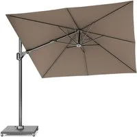 Platinum Sonnenschirm quadratisch 2.7x2.7m Voyager T² Premium 360° kippbar, LxB: 270x270 cm
