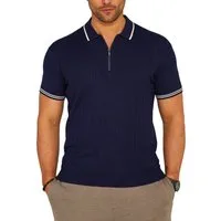 SOULSTAR Poloshirt S2VALKA Herren Basic Kurzarm Knit Polo Hemd Feinstrick Kontrast