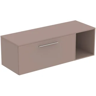 Ideal Standard Möbel-Set 140cm i.life B 1 Auszug 1 off.Fach Gr.Chrom Greige matt, T5763NH T5763NH