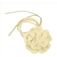 MIRROSI Taillengürtel Blume aus Echtleder zu binden, Einheitsgröße, Made in Italy Einheitsgröße (Geeignet für einen Hüftumfang bis zum ca.150 cm)