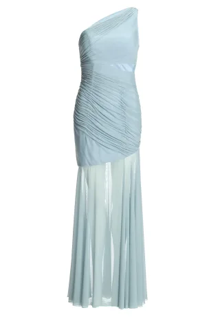 hey kyla - One-Shoulder-Kleid mit Cut-Out Detail sky blue - Gr. - 32