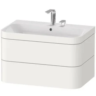 Duravit Happy D.2 Plus c-bonded Set wandhängend Weiß 775x490x480 mm - HP4637E8484 HP4637E8484