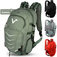 Valkental Wanderrucksack Fahrradrucksack & Outdoor Rucksack (2-tlg), wasserdicht & atmungsaktiv 22 L