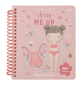 Little Dutch Stickerbuch Dress Me Up - Rosa & Friends