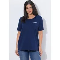 Ulla Popken T-Shirt T-Shirt A-Linie Rundhals Halbarm Modalmix
