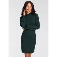 Laura Scott Strickkleid aus Viskosemischung mit femininem Rüschendetail