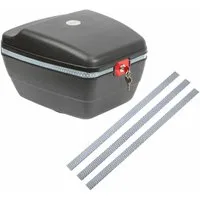 WESTMARK Fahrradkoffer für alle Gepäckträger, inkl. Befestigungsmaterialien, Touring-Tresor, Inkl. 3 Reflektorbänder