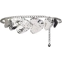 Tamaris Kettengürtel "Dolly Silver" Vorne 6 cm breit mit gehämmerten Herzen, individuell verstellbar