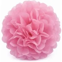 Creativery Pompon, Pompon 20cm Papier 1 Stück Rosa