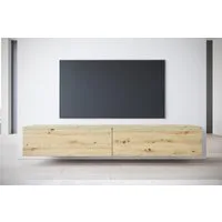 Home affaire Lowboard LOWBOARD VERA, wahlweise mit oder ohne Beleuchtung, Modernes griffloses TV-Board, 180 cm TV-Schrank, stehend und hängend