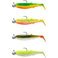 Savage Gear Kunstköder Savage Gear Cannibal Shad Mix - 4 montierte Gummifische