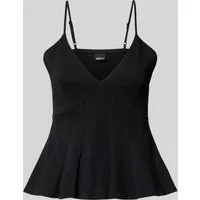 Gina Tricot Shirttop Peplum singlet - Baumwolltop mit V-Ausschnitt - Damen Top