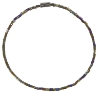 konplott - Perlenarmband lila/schwarz/silver