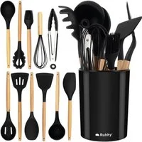 Ruhhy Küchenorganizer-Set Küchenutensilien Küchenzubehör, (Spar-Set, 12-tlg., langlebig), Hitzebeständig, beträgt bis zu 230 Grad