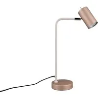 TRIO Leuchten LED Schreibtischlampe, Dimmfunktion, LED wechselbar, Warmweiß, Leselampe Bürobeleuchtung & Nachttischlampe dimmbar, Coffee, Höhe 45cm