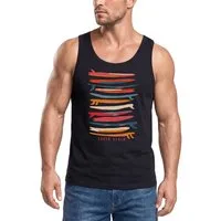 Neverless Tanktop Herren Tank-Top Surfboards South Beach California USA Sommer Surfing mit Print