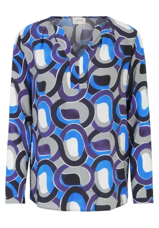 CARTOON - Casual-Bluse blau/grau - Gr. - 38