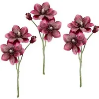 Kunstblume Magnolie, I.GE.A., Höhe 40 cm, Künstlicher Magnolienzweig, 3er Set
