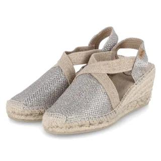 Toni Pons Espadrille-Sandaletten TRITON  Silber - Gr. 39 -  Textil